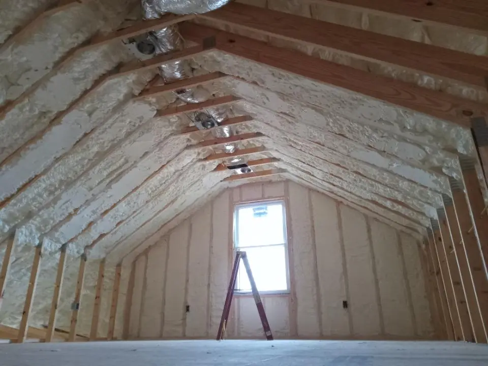 Spray foam roofing application for Crawl Space Insulation project in Carlstadt
